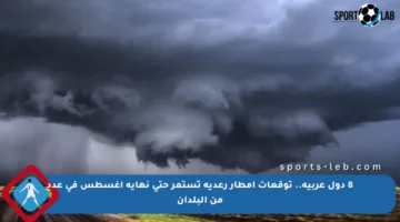 8 دول عربية.. توقعات أمطار رعدية تستمر حتى نهاية أغسطس في عدد من البلدان